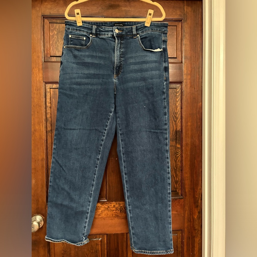 Universal standard high rise straight leg jeans -EUC